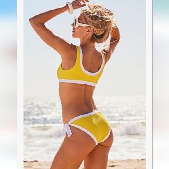 Trina Turk Women's Standard Courtside Tie Side Bikini Bottom - Picture 5 of 6